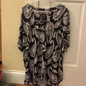 NWOT Honeyme Curvy Short Sleeve Blouse- Size XL